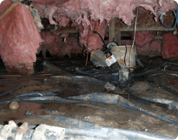 Crawl space encapsulation system in Missouri home